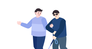 시각장애인&보호자 동반시각장애인 